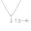 The Pear-Shaped Zirconia Earring & Pendant Set