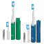 2-Pack: Go Sonic Toothbrushes with 4 Brush Heads