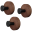 3-Pack: Space & Home Universal Wooden Hanging Hook