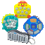 4-Pack: Whack-A-Pals, XyloWhizz & ReactionWhizz Keychain Game Bundle