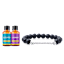 Seeboo Lava Stone Aromatherapy Diffuser Bracelet with Bar with 2 Essential Oils