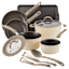 Rachael Ray Cook & Create Juego de Cocina de Aluminio Esmaltado de 11 Piezas