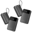 Paquete de 2: JOYFAR PowerBank Portátil de 30,000mAh con 2 Cables Integrados