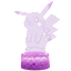 Infinite Basics Adorable Color-Changing Pika 3D Illusion LED Light