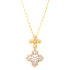 Savvy Cie Fleur-de-Lis Pendant Necklace with Cubic Zirconia