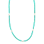 Savvy Cie Turquoise & Faux Pearl Station Necklace