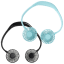 2-Pack: Hands Free Portable Neck Fans with LED Lights