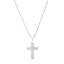 Iron Saints Lord's Prayer Engraved Cross Necklace