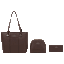 London Fog 3-Piece Vegan Leather Tote Set
