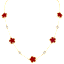 CZ by Kenneth Jay Lane 4 CTTW CZ & Clover Station Necklace