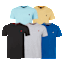 Paquete de 5: Pacific Polo Club Camisetas de Manga Corta con Cuello Redondo