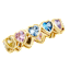 Savvy Cie Bezel Set Heart Band Ring