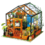 Robotime Cathy's Flower House DIY Miniature Dollhouse Kit