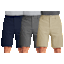 3-Pack: Galaxy by Harvic Men's Cotton Flex Stetch Chino Shorts