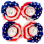 The Quartet of Stars & Stripes Preserved Roses