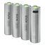 The USB-Rechargeable AA Battery Set
