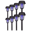 8-Pack: Ideaworks Solar Insect Zapper Stakes