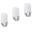 3-Pack: Krediz Stainless Steel Adhesive Multiuse Wall Hanger