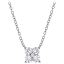 Unique Design Lab Created White Sapphire Floral Pendant Necklace