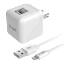 Xyst 2.4-Amp Dual USB Wall Charger with 4-Foot Lightning Cable