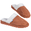 Born Men's Faux Suede and Sherpa Scuff Slippers