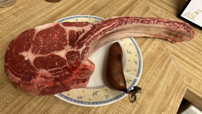 I bought a stupid steak.  Banana for scale.