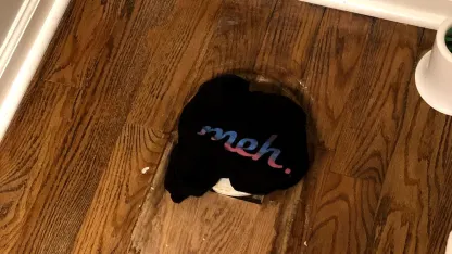 Replacing a toilet last night