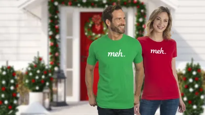 Meh Shirt in Red or Kelly Green