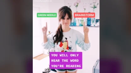 You will only hear the word you are reading...