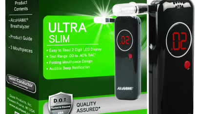 AlcoHAWK Ultra Slim Digital Breathalyzer