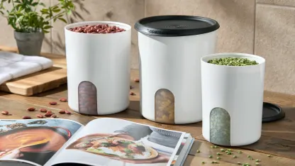 Tupperware 3-Piece One-Touch Canister Storage