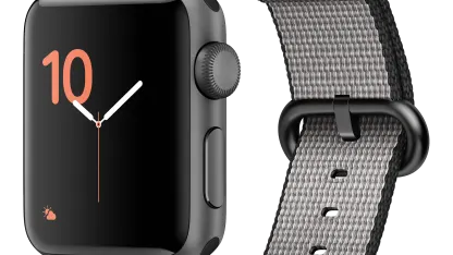 Apple Watch Series 2 38mm Space Gray / Black Nylon Band