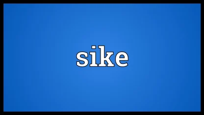 That’s not how you spell sike.