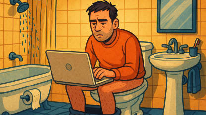 When I need to work on my computer at home, I go to: