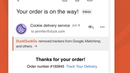 Free DuckDuckGo email tracker filtering