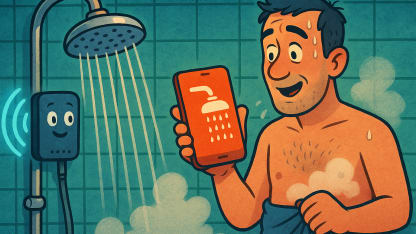 A smart shower: