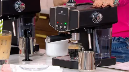 Cook's Essentials 15-Bar Pump Espresso Maker with Frother