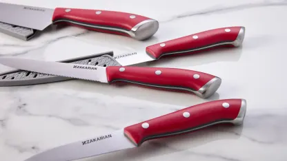 Zakarian by Dash 5-Knife Cutlery Bundle with Finger Guard