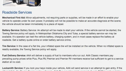 A you a member of a roadside assistance program like AAA?