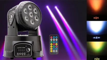 U' King Moving Head Stage Lighting RGBW 7 LED X 10W for DJs & Parties