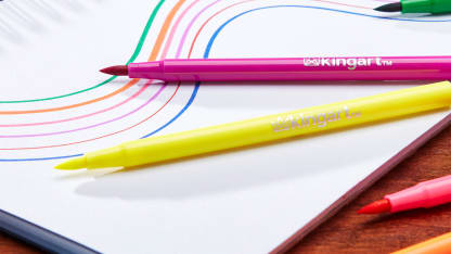 King Art 72pc Fineliner Pens & Watercolor Markers With Mixed Media Pad Bundle