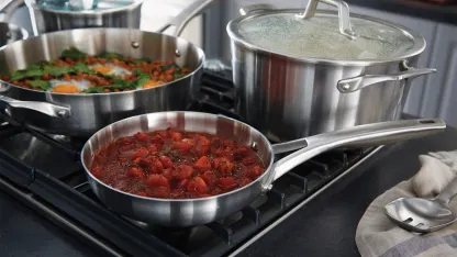 Calphalon Premier 8-Piece Stainless Steel Cookware Set