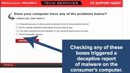 FTC settlement against Office Depot/OfficeMax computer check service