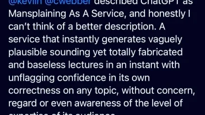 Maybe we need a new term; Botsplaining