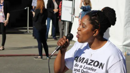 Amazon doesn't want it's shareholders asking questions...