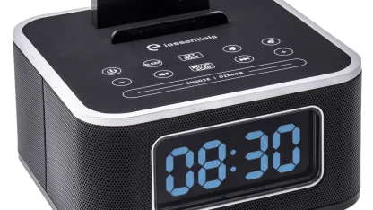 iessentials Bluetooth Stereo Speaker & Dual Alarm Clock Radio