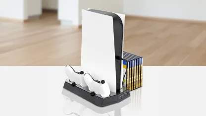 Wasserstein 3-In-1 Playstation 5 Vertical Cooling Stand