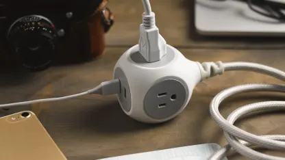 2-Pack: 360 Electrical Habitat 3-Outlet Braided Extension Cords With 2 USB Ports