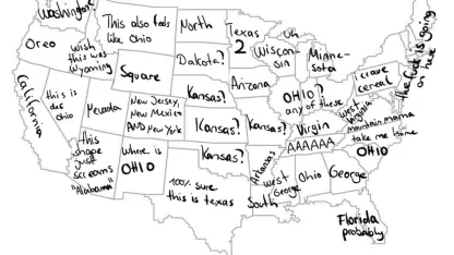 Some German guy got bored and tried to name all 50 states,  and ...