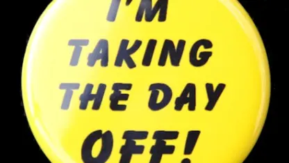 I'm taking today off